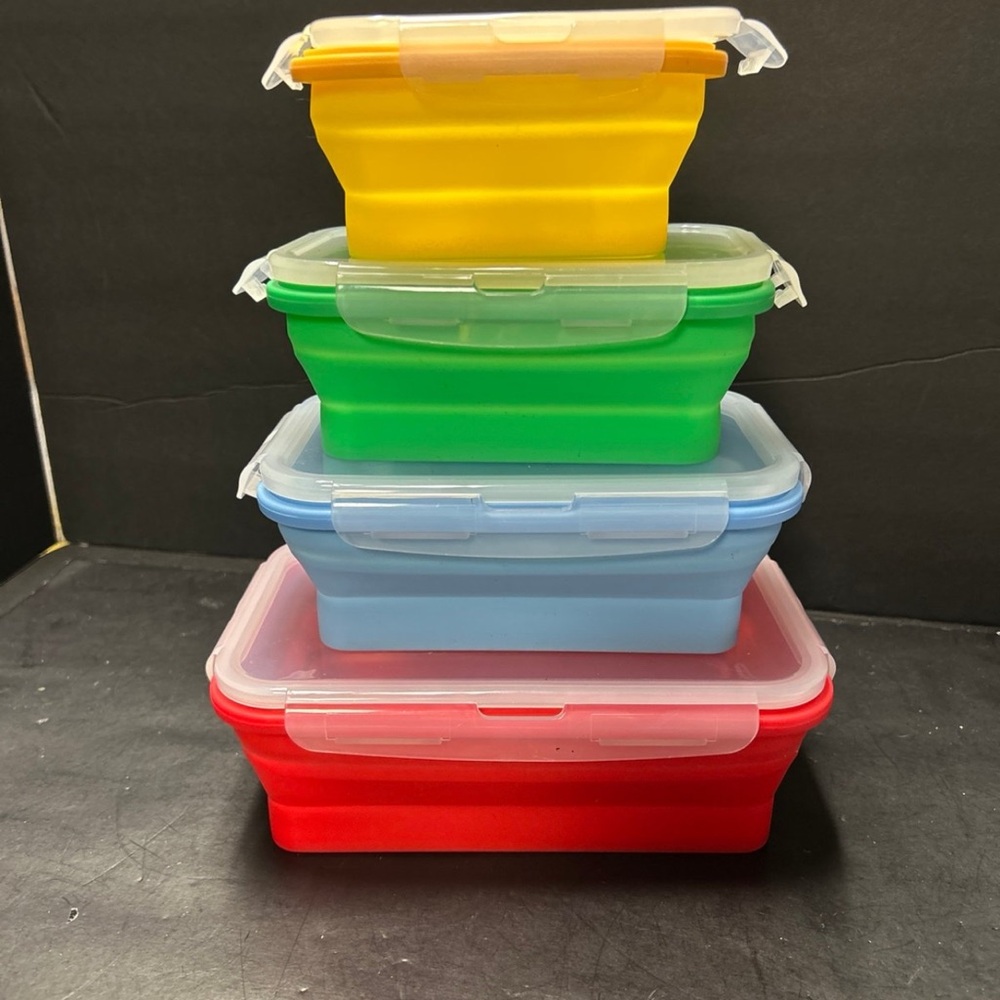 Stackable Colorful Food Storage Container Set - Picture 2 of 9